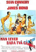 Man lever bara två gånger 1967 poster Sean Connery Akiko Wakabayashi