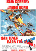 Man lever bara två gånger 1967 poster Sean Connery Akiko Wakabayashi Lewis Gilbert Agenter Flyg