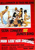 Man lever bara två gånger 1967 poster Sean Connery Akiko Wakabayashi