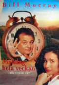 Måndag hela veckan 1993 poster Bill Murray Andie MacDowell Chris Elliott Harold Ramis Klockor