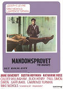 Mandomsprovet 1967 poster Dustin Hoffman Anne Bancroft Katharine Ross Mike Nichols Musik: Simon and Garfunkel