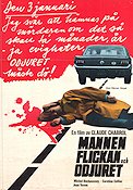 Mannen flickan och odjuret 1969 poster Michel Duchaussoy Claude Chabrol