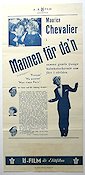 Mannen för dan 1937 poster Maurice Chevalier Elvire Popesco André Alerme Julien Duvivier Musikaler