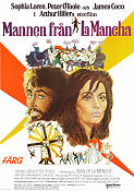 Mannen från La Mancha 1973 poster Sophia Loren Peter O´Toole Arthur Hiller