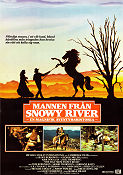 Mannen från Snowy River 1982 poster Kirk Douglas Tom Burlinson Terence Donovan George Miller Hästar Filmen från: Australia