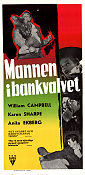 Mannen i bankvalvet 1956 poster William Campbell Karen Sharpe Anita Ekberg Andrew V McLaglen Film Noir