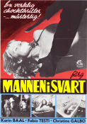 Mannen i svart 1972 poster Fabio Testi Karin Baal Cristina Galbo Massimo Dallamano