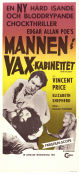 Mannen i vaxkabinettet 1964 poster Vincent Price Elizabeth Shepherd John Westbrook Roger Corman