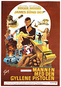 Mannen med den gyllene pistolen 1974 poster Roger Moore Britt Ekland Christopher Lee Guy Hamilton Affischkonstnär: Robert E McGinnis Vapen