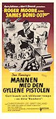 Mannen med den gyllene pistolen 1974 poster Roger Moore Britt Ekland Christopher Lee Guy Hamilton Vapen