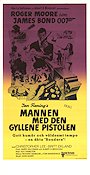 Mannen med den gyllene pistolen 1974 poster Roger Moore Britt Ekland Christopher Lee Guy Hamilton Vapen