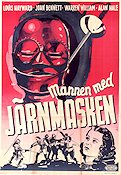 Mannen med järnmasken 1939 poster Louis Hayward Joan Bennett James Whale Text: Alexander Dumas Äventyr matinée