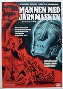 Mannen med järnmasken 1962 poster Michel Lemoine Äventyr matinée