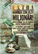 Mannen som blev miljonär 1980 poster Gösta Ekman Brasse Brännström Allan Edwall Mats Arehn Pengar