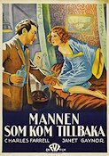 Mannen som kom tillbaka 1931 poster Janet Gaynor Charles Farrell