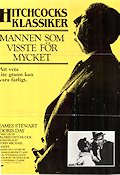 Mannen som visste för mycket 1956 poster James Stewart Doris Day Brenda de Banzie Alfred Hitchcock