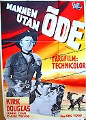 Mannen utan öde 1955 poster Kirk Douglas