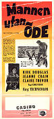 Mannen utan öde 1955 poster Kirk Douglas Jeanne Craine King Vidor