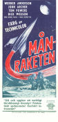 Månraketen 1950 poster John Archer Warner Anderson Tom Powers Irving Pichel Rymdskepp