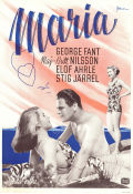 Maria 1947 poster Maj-Britt Nilsson George Fant Elof Ahrle Stig Järrel Gösta Folke Eric Rohman art