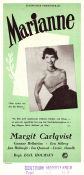 Marianne 1953 poster Margit Carlqvist Gunnar Hellström Gunnar Hellström Meg Westergren Egil Holmsen