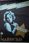 Marocko 1931 poster Marlene Dietrich