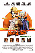 Mars Attacks 1997 poster Jack Nicholson Glenn Close Pierce Brosnan Annette Bening Tim Burton