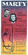 Marty 1955 poster Ernest Borgnine Betsy Blair