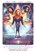 The Marvels 2023 poster Brie Larson Teyonah Parris Iman Vellani Samuel L Jackson Nia DaCosta Filmbolag: Mavel