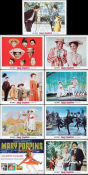 Mary Poppins 1964 lobbykort Julie Andrews Dick Van Dyke David Tomlinson Robert Stevenson Musikaler