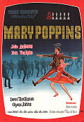 Mary Poppins 1964 poster Julie Andrews Dick Van Dyke David Tomlinson Robert Stevenson Musikaler Dans