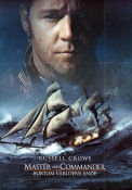 Master and Commander 2003 poster Russell Crowe Paul Bettany Billy Boyd Peter Weir Skepp och båtar
