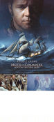 Master and Commander 2003 poster Russell Crowe Paul Bettany Billy Boyd Peter Weir Skepp och båtar