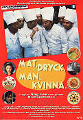 Mat dryck man kvinna 1994 poster Sihung Lung Yu-Wen Wang Ang Lee Filmen från: Taiwan Asien Mat och dryck