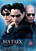 The Matrix 1999 poster Keanu Reeves Laurence Fishburne Carrie-Anne Moss Andy Wachowski Glasögon