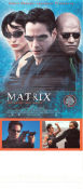 The Matrix 1999 poster Keanu Reeves Carrie-Anne Moss Laurence Fishburne Andy Wachowski Glasögon