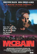 McBain 1991 poster Christopher Walken Maria Conchita Alonso Michael Joseph DeSare James Glickenhaus