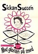 Med glorian på sned 1957 poster Sickan Carlsson Hasse Ekman Blommor och växter