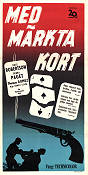 Med märkta kort 1954 poster Dale Robertson Debra Paget Henry Levin Gambling
