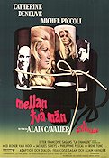 Mellan två män 1968 poster Catherine Deneuve Michel Piccoli Alain Cavalier