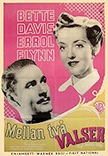Mellan två valser 1938 poster Bette Davis Errol Flynn
