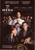 The Menu 2022 poster Ralph Fiennes Anya Taylor-Joy Nicholas Hoult Mark Mylod Mat och dryck