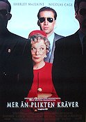 Mer än plikten kräver 1994 poster Shirley MacLaine Nicolas Cage Austin Pendleton Hugh Wilson Glasögon