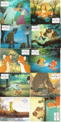 Micke och Molle 1981 lobbykort Mickey Rooney Ted Berman Animerat Hundar