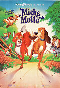 Micke och Molle 1981 poster Mickey Rooney Ted Berman Animerat Hundar