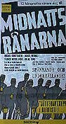 Midnattsrånarna 1968 poster Michel Constantin Poliser