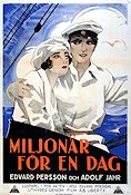 Miljonär för en dag 1926 poster Edvard Persson Adolf Jahr