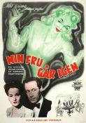 Min fru går igen 1945 poster Noel Coward Rex Harrison Constance Cummings David Lean