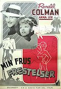 Min frus frestelser 1942 poster Ronald Colman Anna Lee