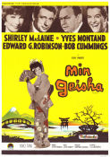 Min Geisha 1962 poster Shirley MacLaine Yves Montand Edward G Robinson Robert Cummings Jack Cardiff Asien Berg